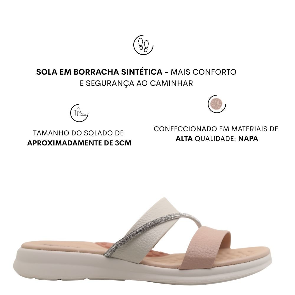 Sandália Feminino Baixo Conforto Ortopédico Modare 7174.115 Bege 2