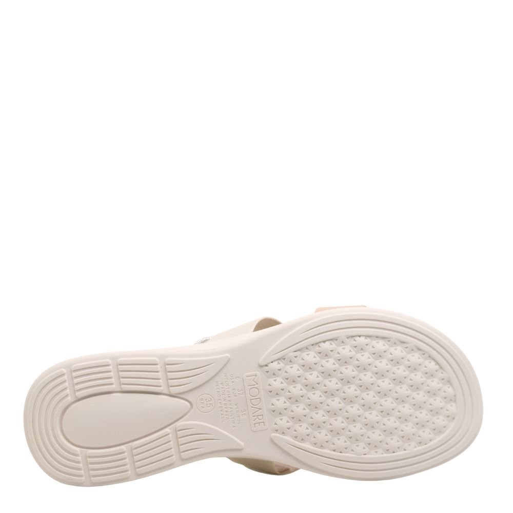 Sandália Feminino Baixo Conforto Ortopédico Modare 7174.115 Bege 5
