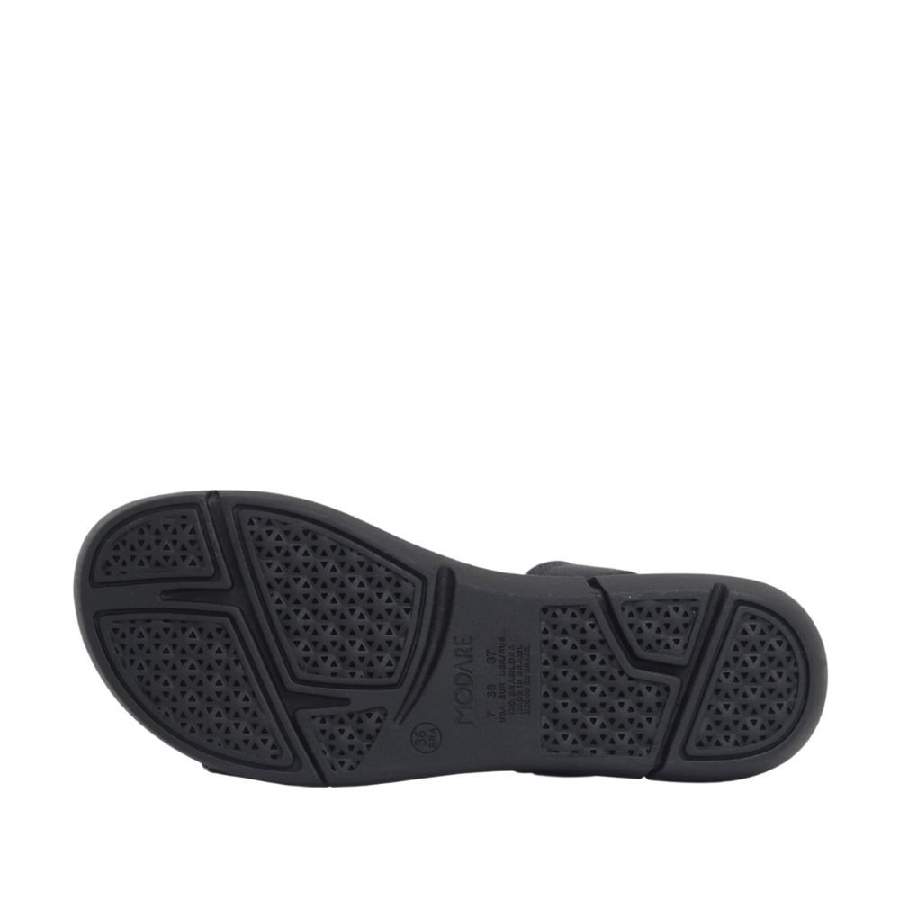 Sandalia Feminina Modare Pedrarias Elástico Conforto 7199103 Preto 5