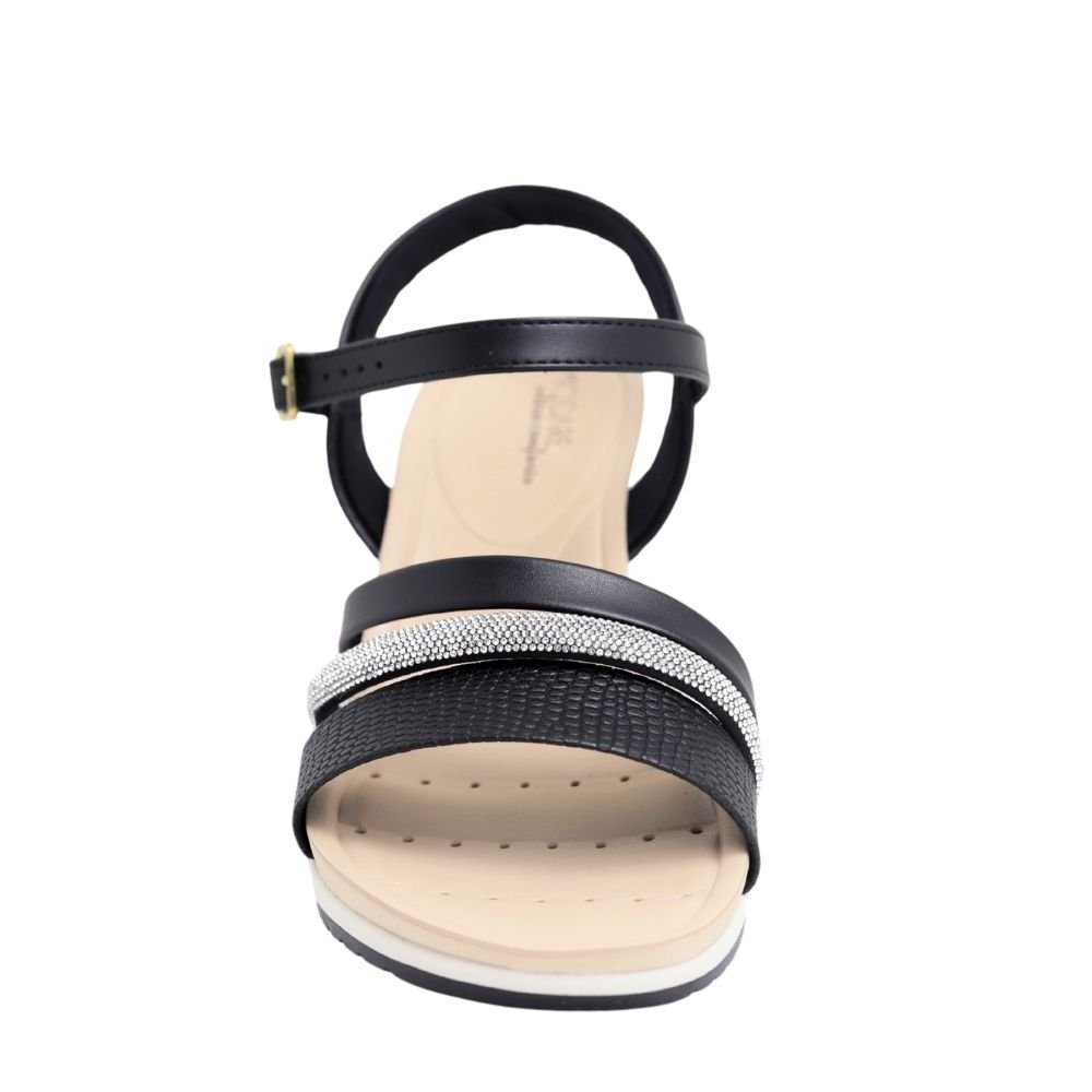 Sandália Feminina Anabela Conforto com Fivela Modare 7123147 Preto 4