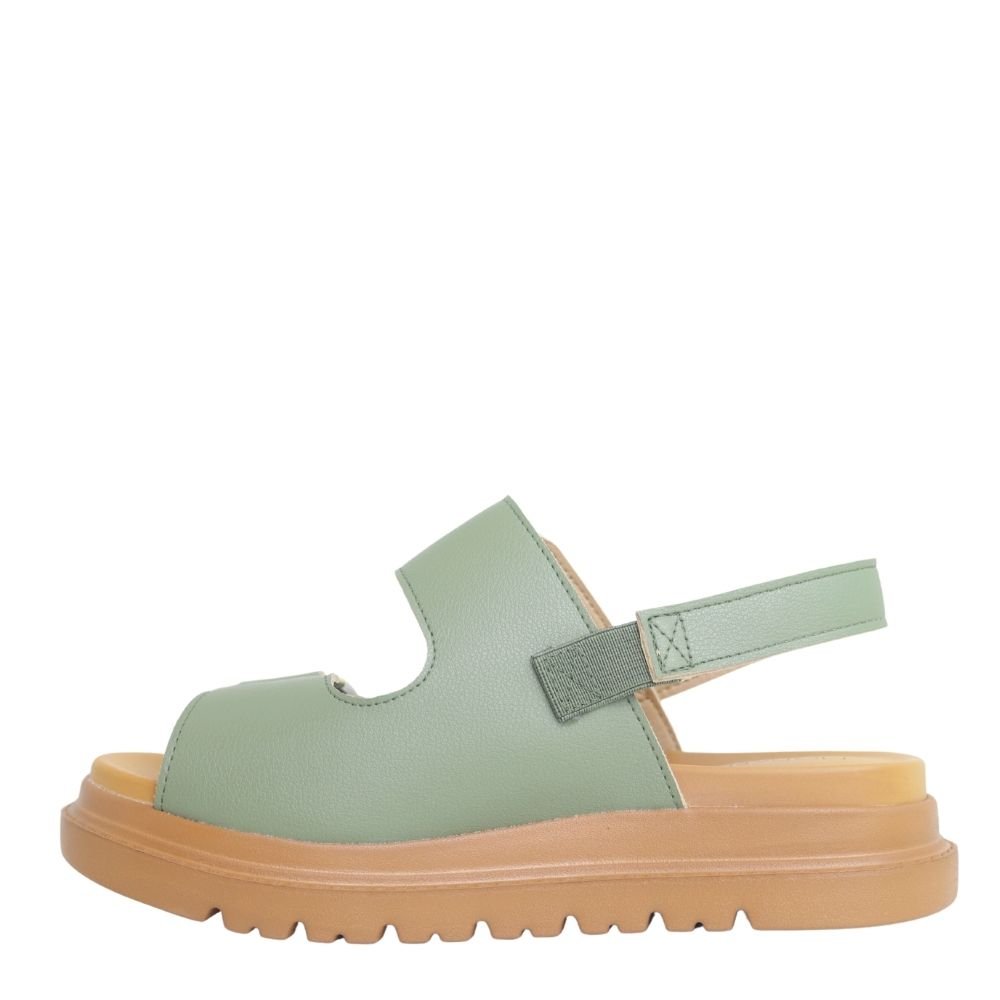 Sandália Feminina Flatform Fivela Conforto Modare 7200.102 Verde 3