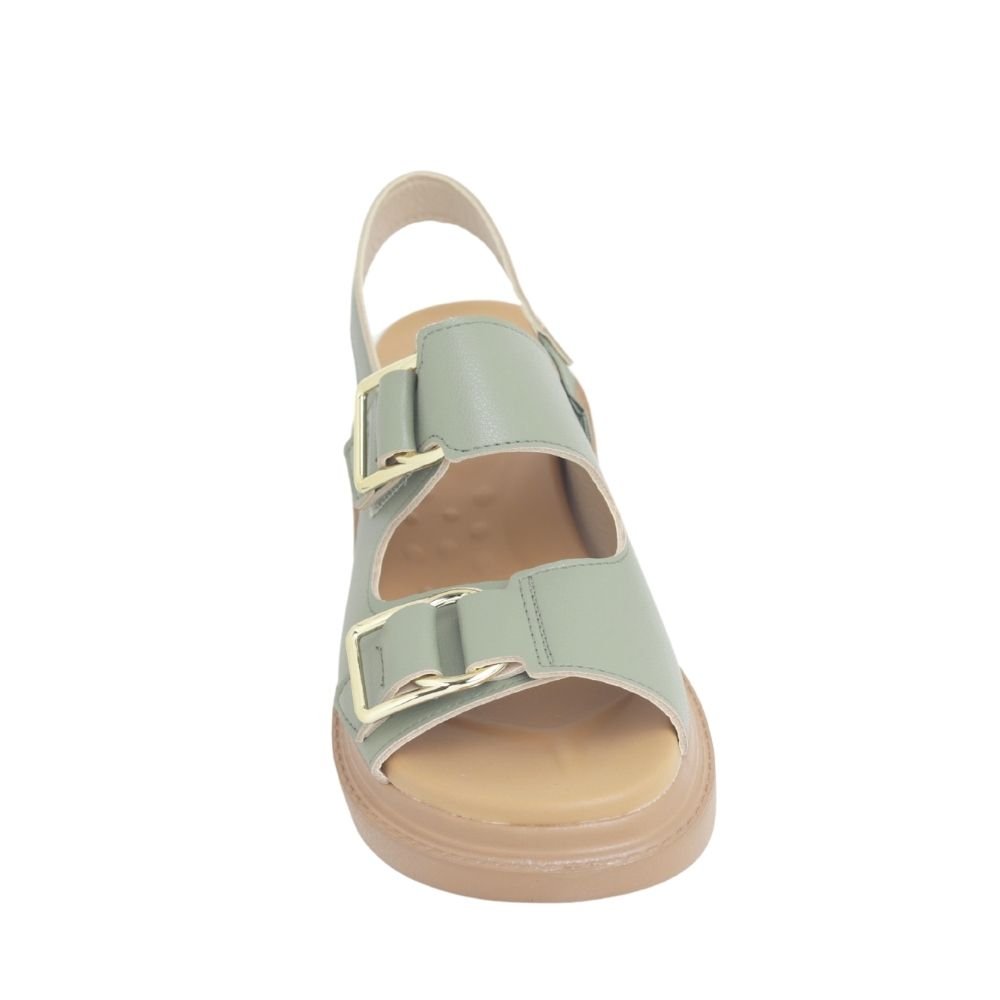 Sandália Feminina Flatform Fivela Conforto Modare 7200.102 Verde 4