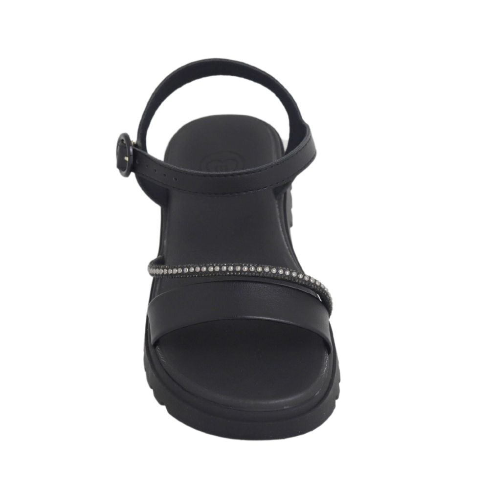 Sandália Infantil Menina Salto Bloco Molekinha 2344.129 Preto 4