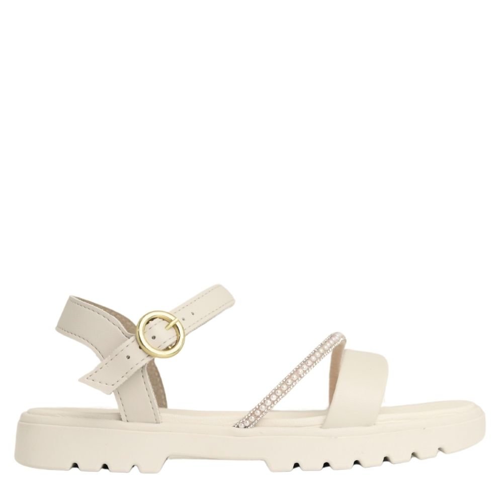 Sandália Infantil Menina Salto Bloco Molekinha 2344.129 Branco 2