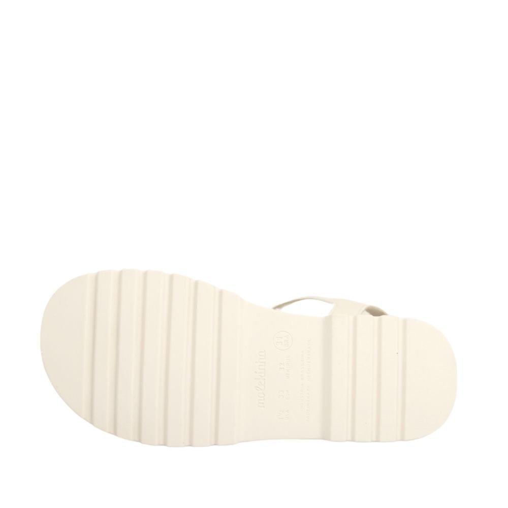 Sandália Infantil Menina Salto Bloco Molekinha 2344.129 Branco 5