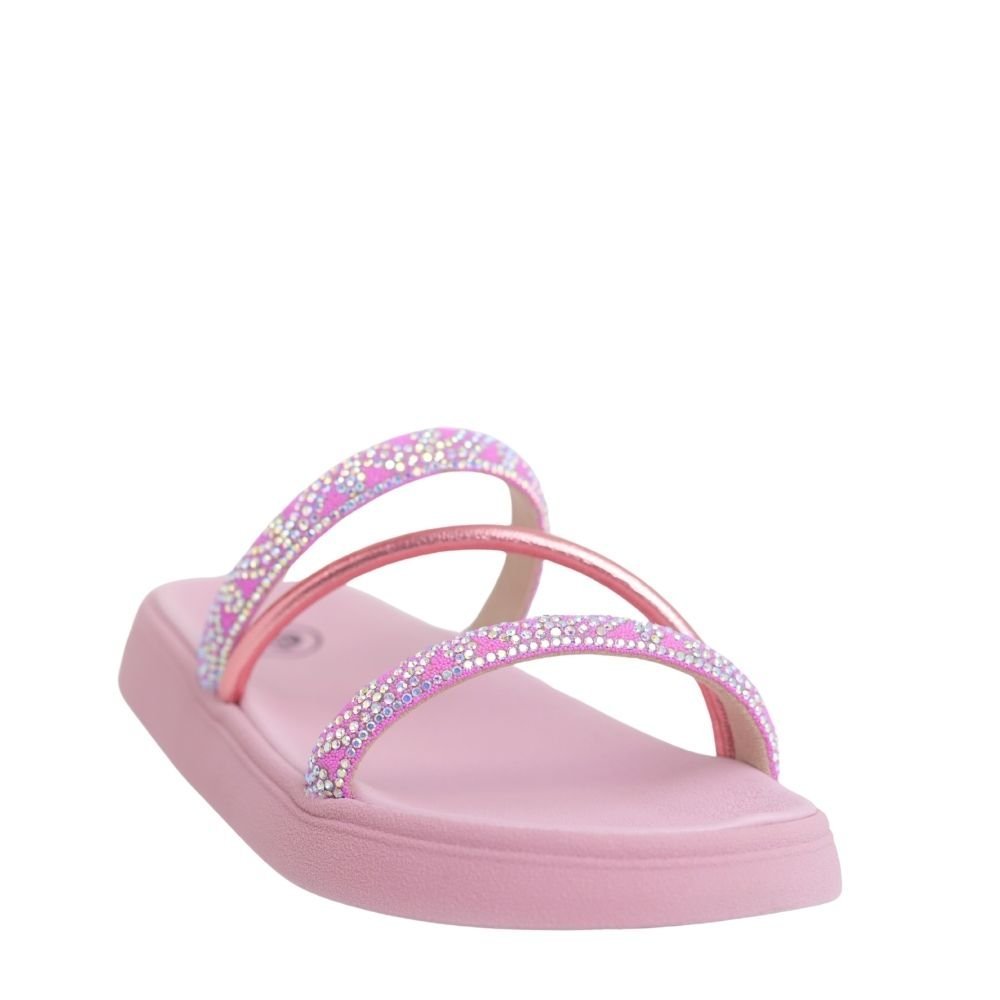 Chinelo Rasteira Menina Glitter Conforto Molekinha 2358.100 Rosa 4