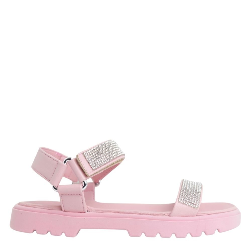 Sandália Infantil Menina Macia Brilho Molekinha 2344.135 Rosa 2