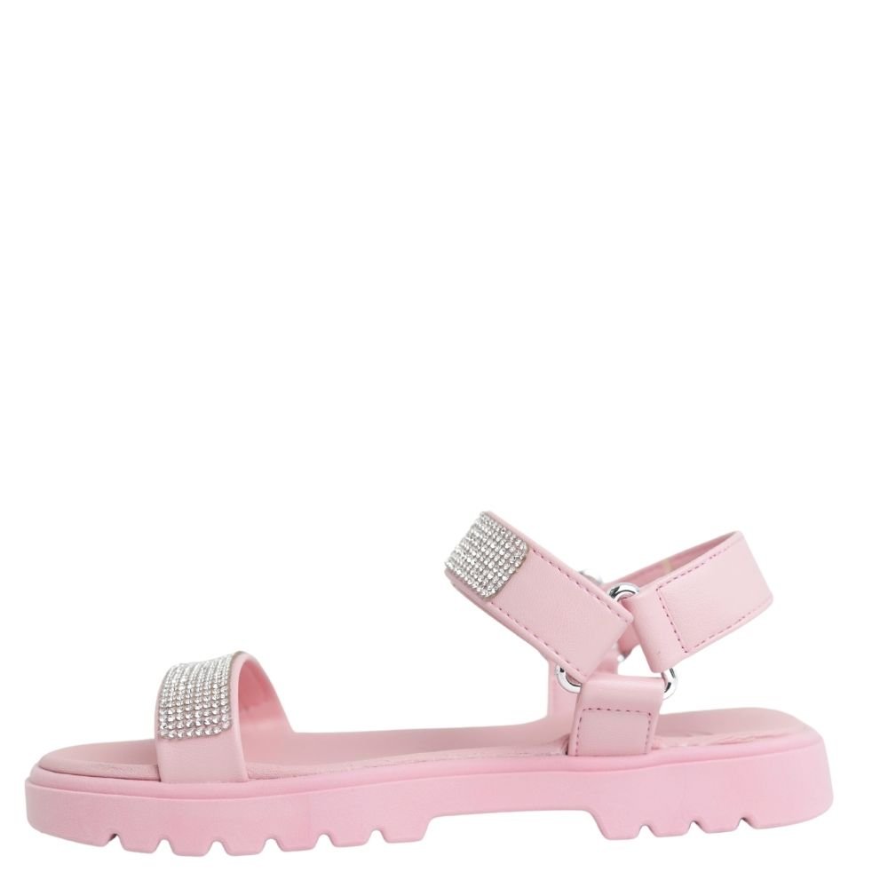 Sandália Infantil Menina Macia Brilho Molekinha 2344.135 Rosa 3