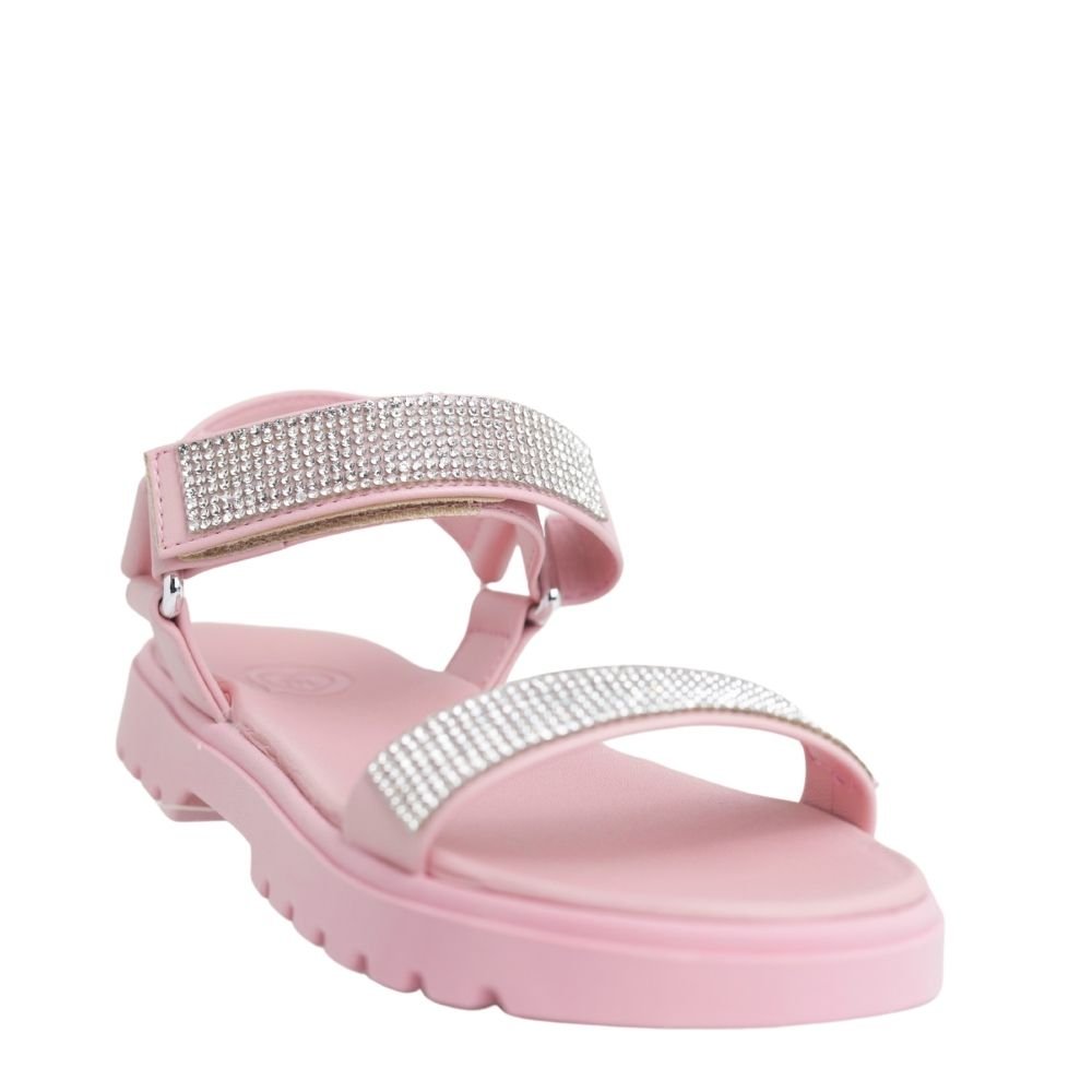 Sandália Infantil Menina Macia Brilho Molekinha 2344.135 Rosa 4