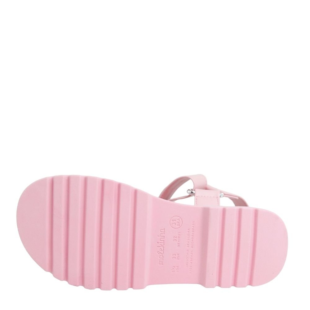 Sandália Infantil Menina Macia Brilho Molekinha 2344.135 Rosa 5
