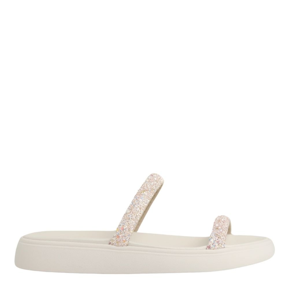 Tamanco Feminino Flatform Sandália Conforto Moleca 5507.100 Branco 2