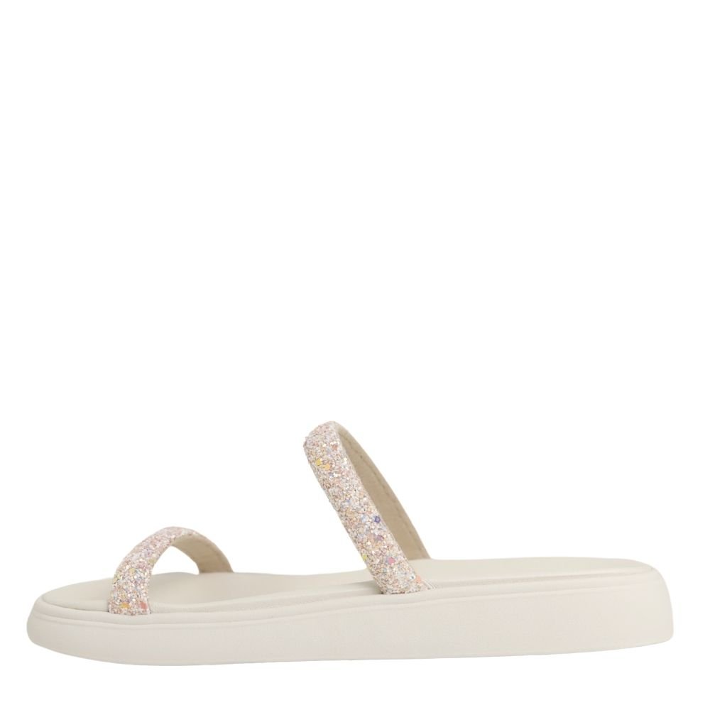 Tamanco Feminino Flatform Sandália Conforto Moleca 5507.100 Branco 3
