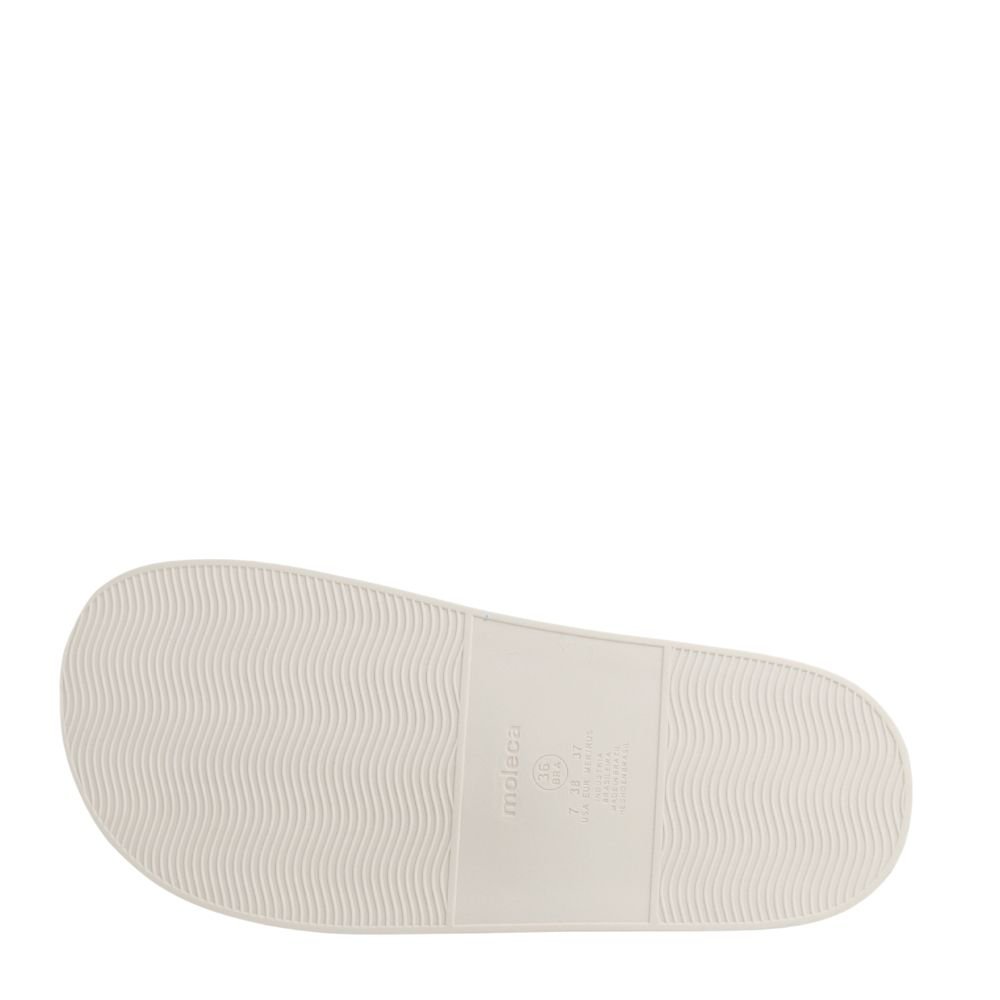 Tamanco Feminino Flatform Sandália Conforto Moleca 5507.100 Branco 5