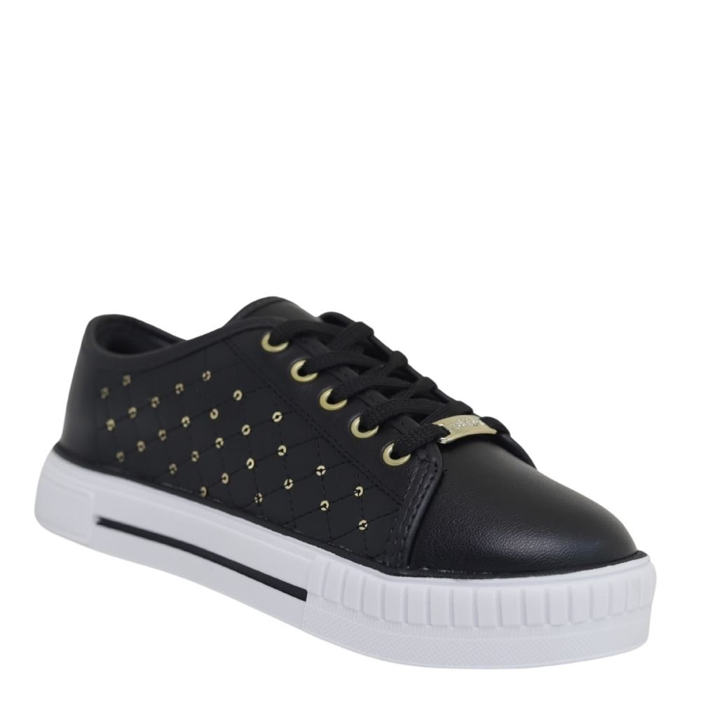 Tênis Infantil Menina Molekinha Brilho Conforto 2565.108 Preto 4