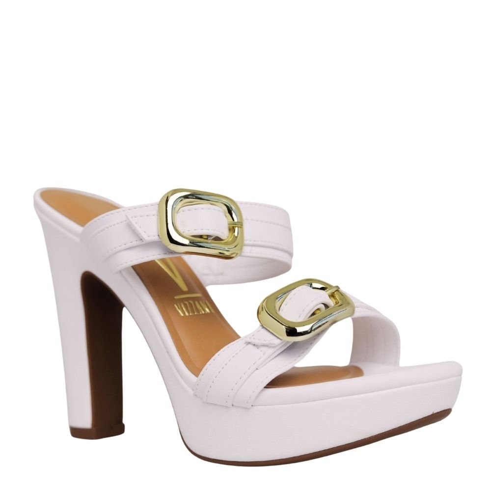 Tamanco Vizzano Feminino Fivela Salto Alto Grosso 6292.269 Branco 4