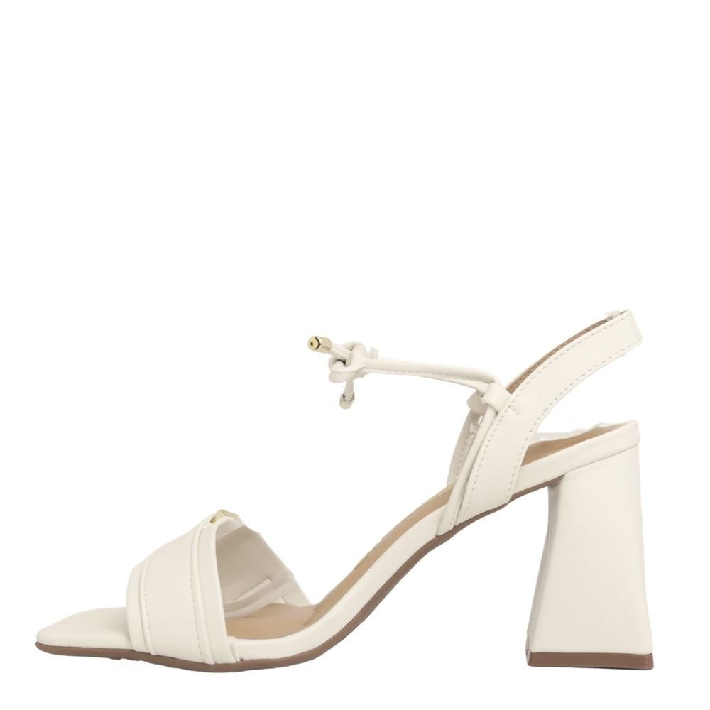Sandália Feminina Salto Grosso Bloco Médio Vizzano 6464.133 Branco 3