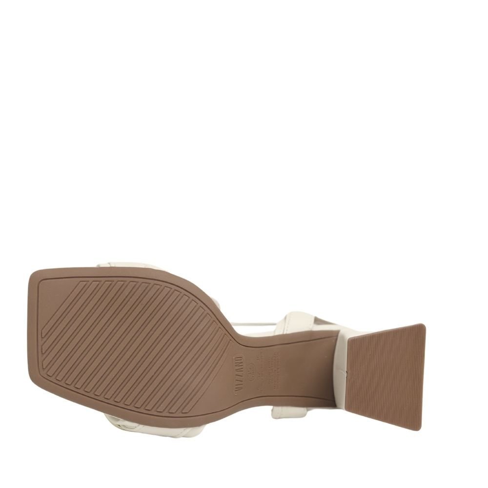 Sandália Feminina Salto Grosso Bloco Médio Vizzano 6464.133 Branco 5