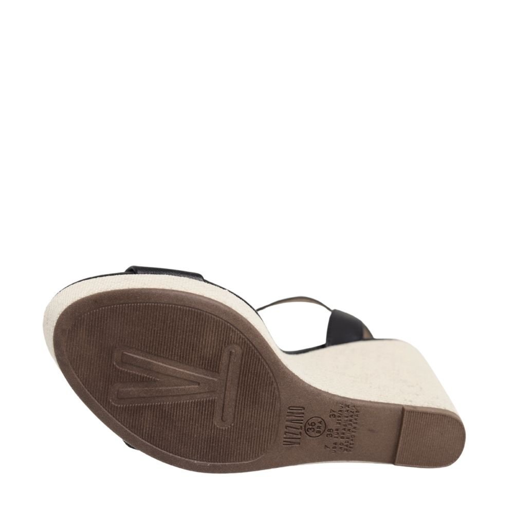 Sandália Feminina Plataforma Anabela Alta Vizzano 6283.2000 Preto 5