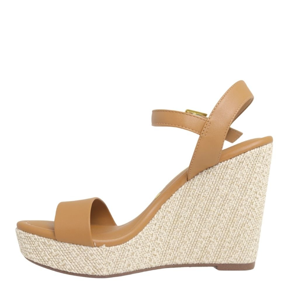 Sandália Feminina Plataforma Anabela Alta Vizzano 6283.2000 Marrom 3