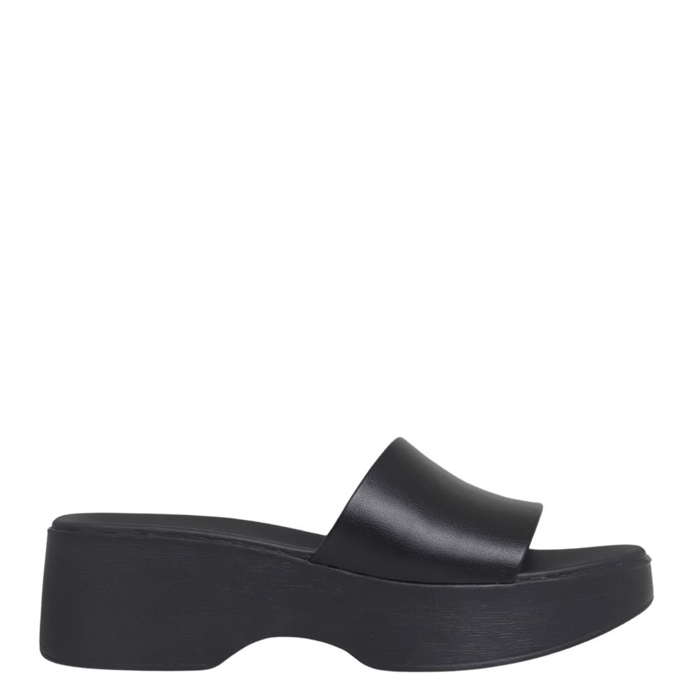 Tamanco Feminino Flatform Sandália Conforto Moleca 5503.100 Preto 2