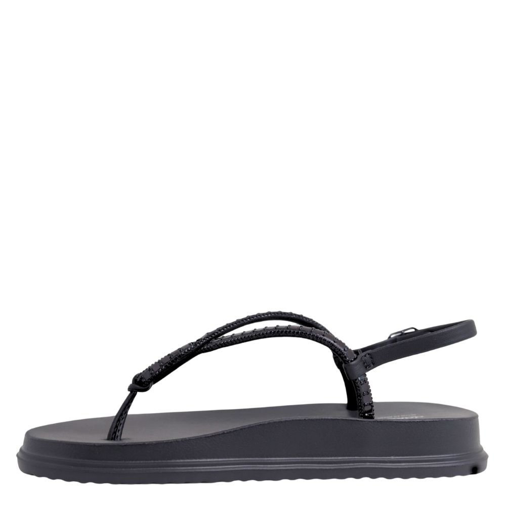 Sandália Dakota Flatform Com Brilhos Conforto Leve Y6241 Preto 3