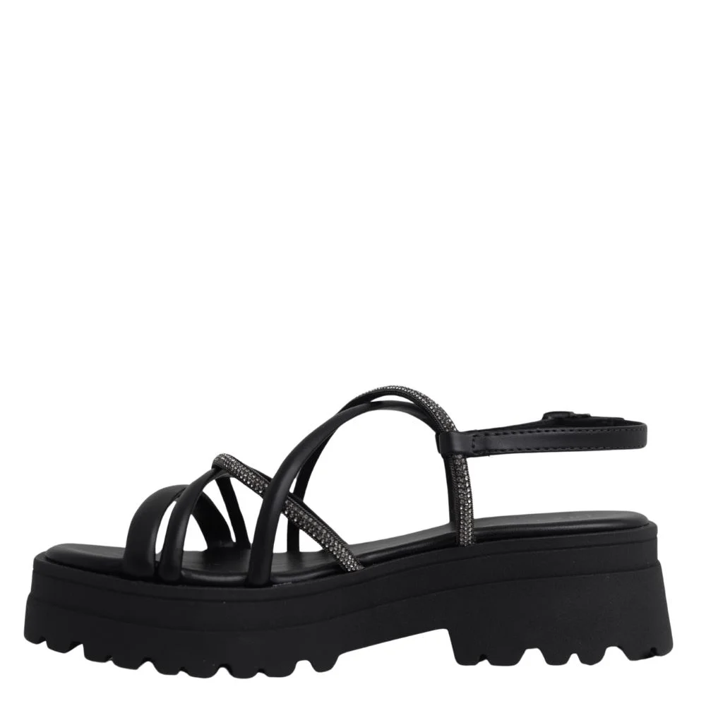 Sandália Flatform Brilho Feminina Conforto Ramarim 24-38203 Preto 3