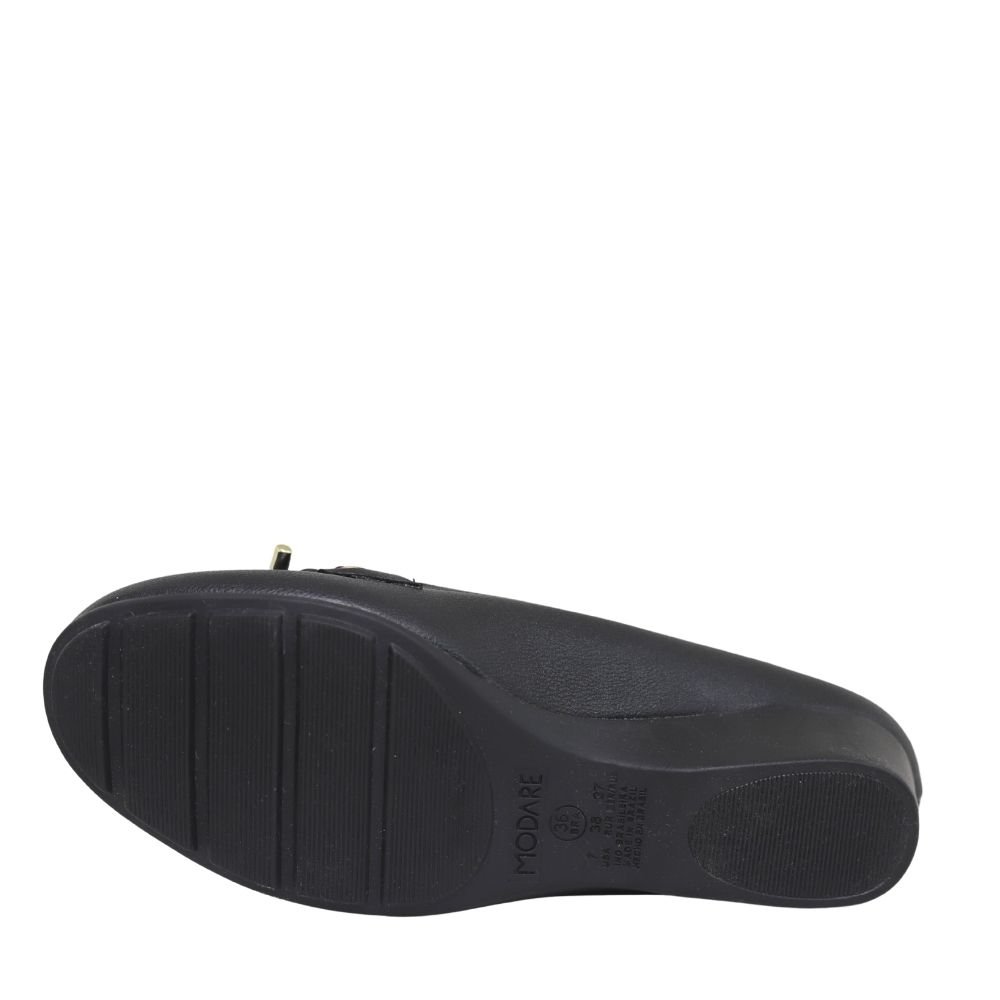 Sapato Casual Anabela Feminino Confortável Modare 7014.288 Preto 5