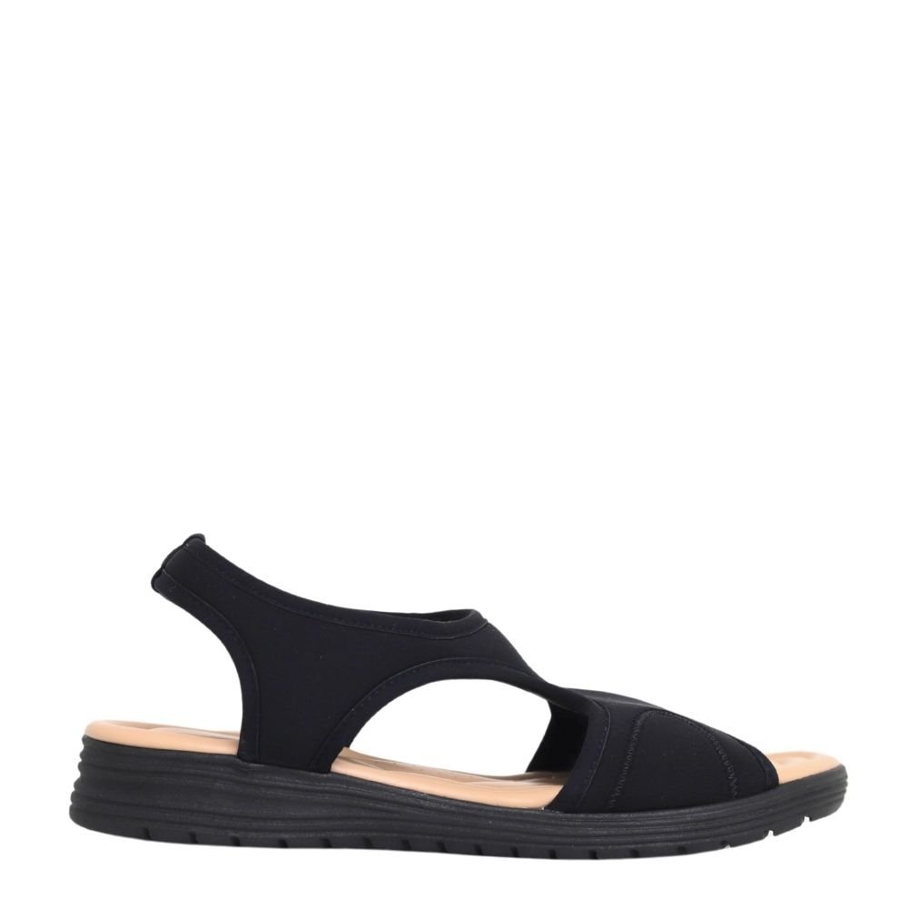 Sandália Feminina Leve Conforto Papete Comfortflex 23-51402 Preto 2