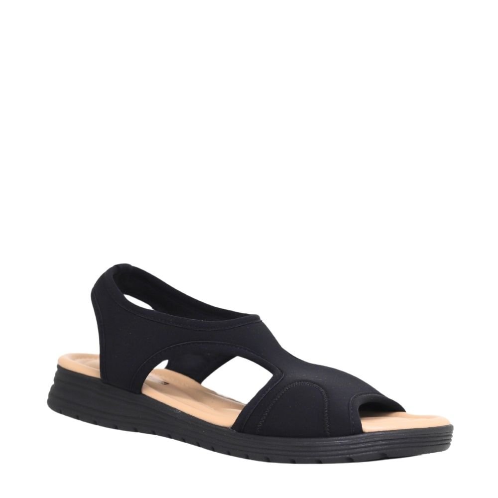 Sandália Feminina Leve Conforto Papete Comfortflex 23-51402 Preto 4