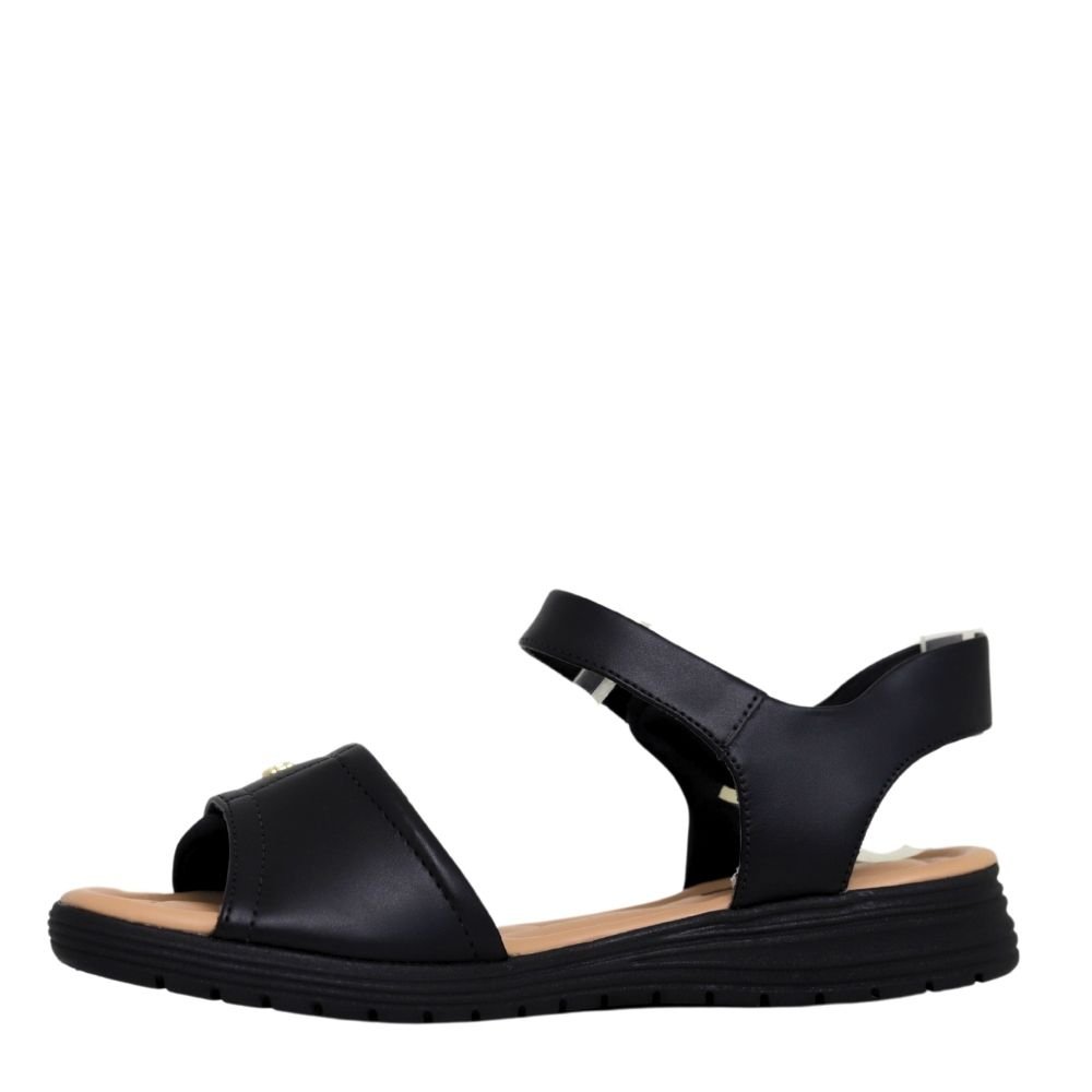 Sandália Feminina Leve Conforto Papete Comfortflex 23-51403 Preto 3