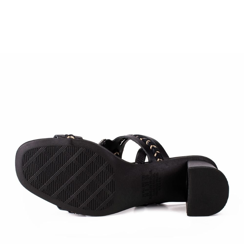 Sandália Feminina Dakota Calce Fácil Salto Bloco Medio Y7961 Preto 5