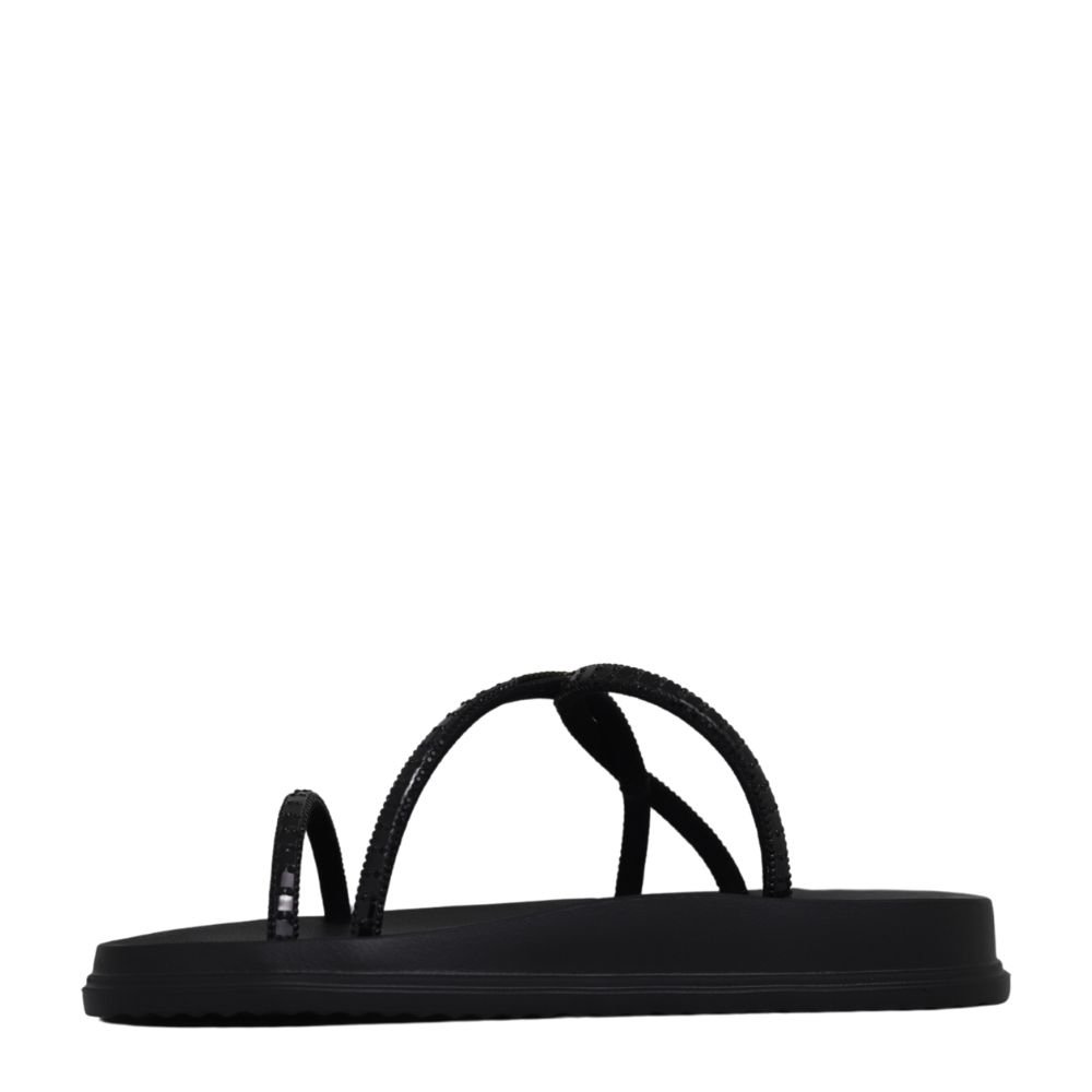 Sandália Dakota Flatform Com Brilhos Conforto Leve Y6247 Preto 3