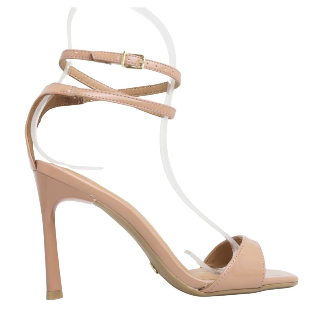 Sandália Feminina Vizzano Salto Alto Fino Estilo 6516.101 Bege 2