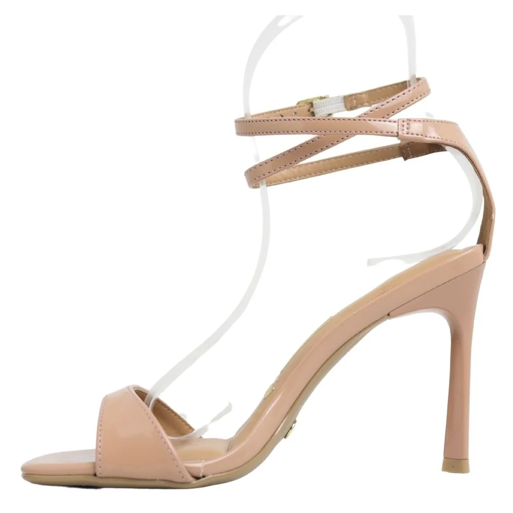 Sandália Feminina Vizzano Salto Alto Fino Estilo 6516.101 Bege 3