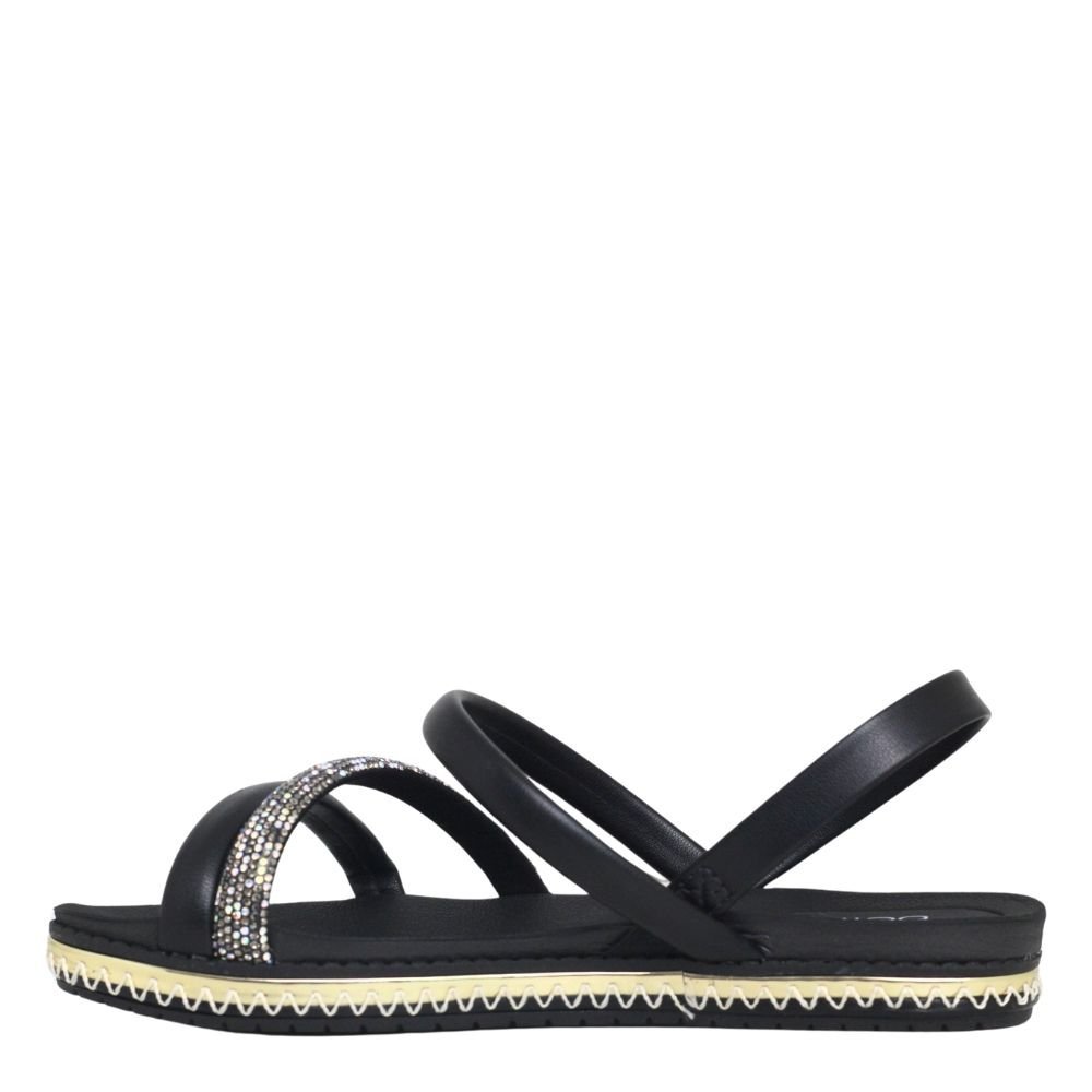 Sandália Feminina Beira Rio Strass Flat Conforto 8321.1546 Preto 3