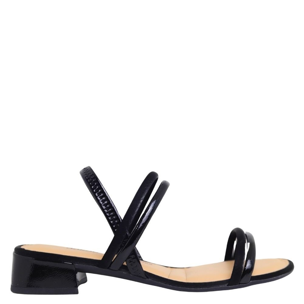 Sandália Feminina De Salto Bloco Grosso Dakota Y8051 Preto 2