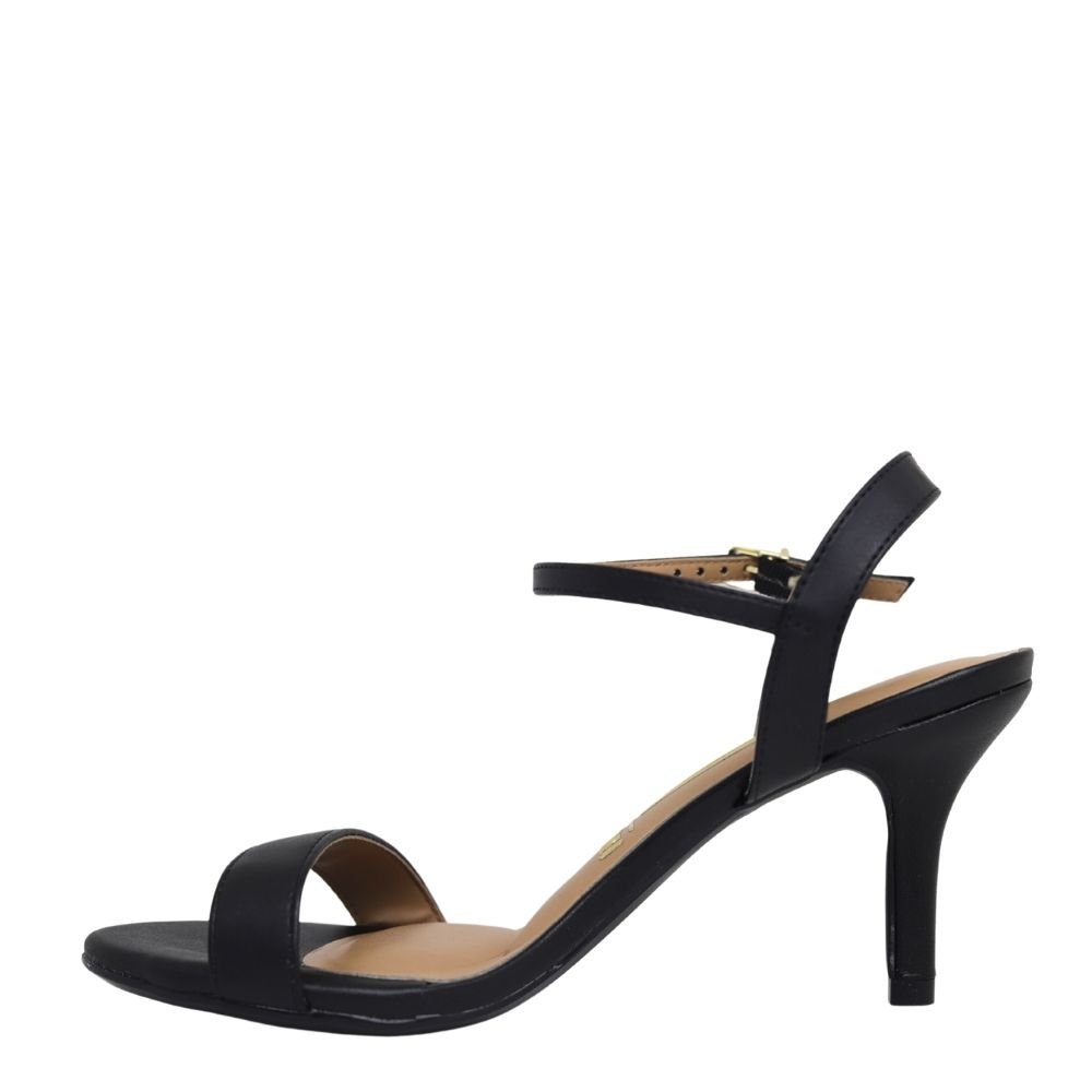 Sandália Casual Feminina Salto Médio Fino Vizzano 6524.102 Preto 3