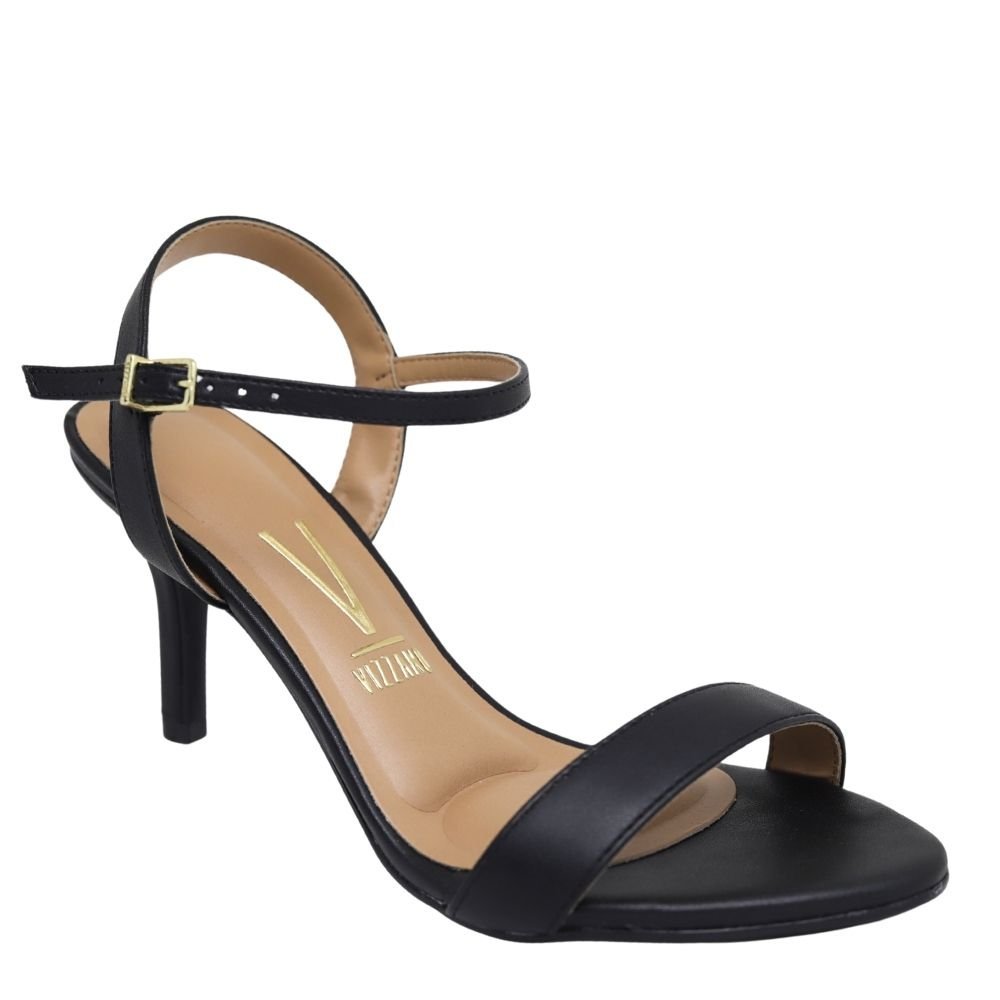 Sandália Casual Feminina Salto Médio Fino Vizzano 6524.102 Preto 4