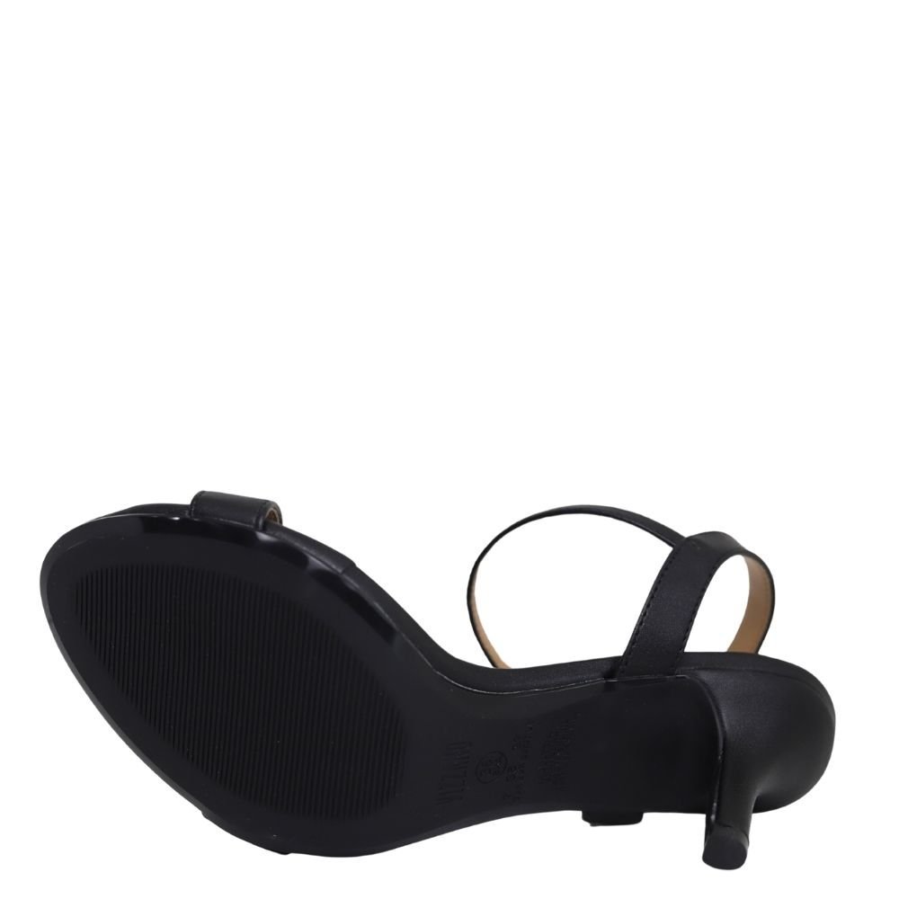 Sandália Casual Feminina Salto Médio Fino Vizzano 6524.102 Preto 5