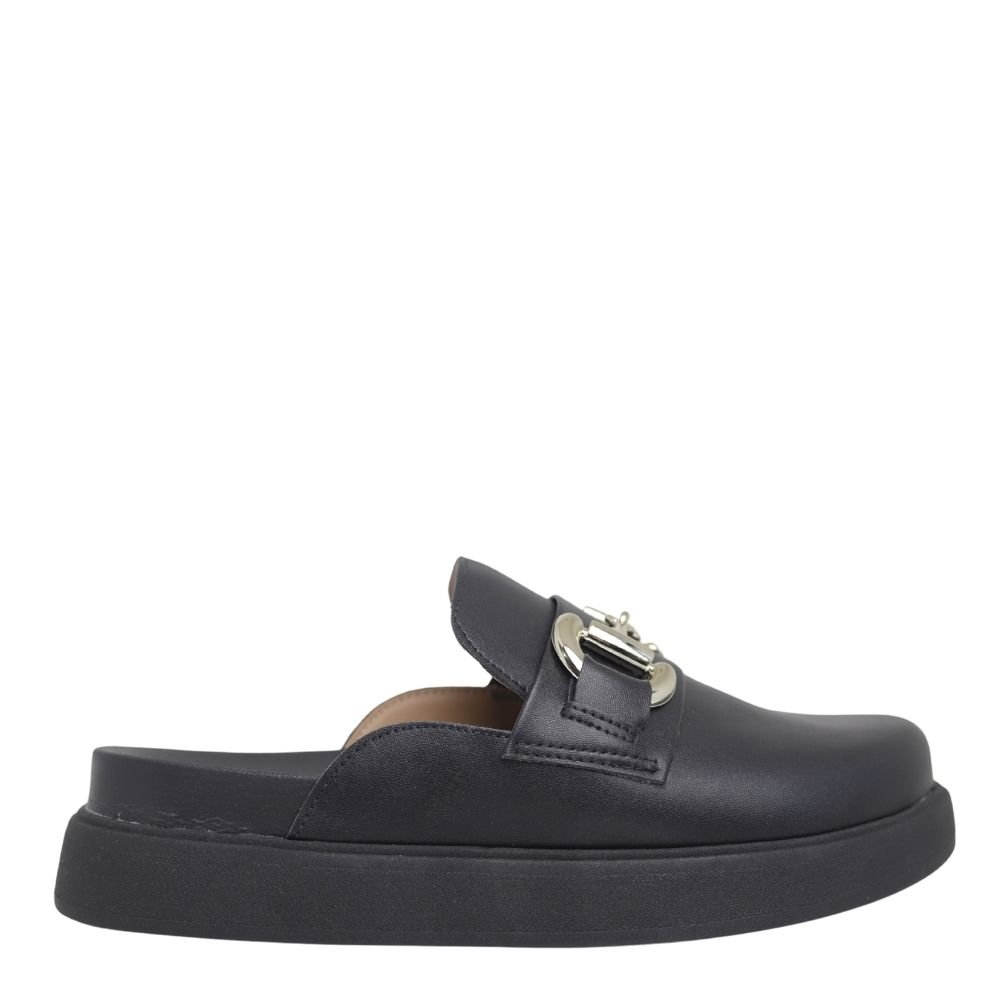 Tamanco Feminino Flatform Confortável Fivela Vizzano 1434104 Preto 2