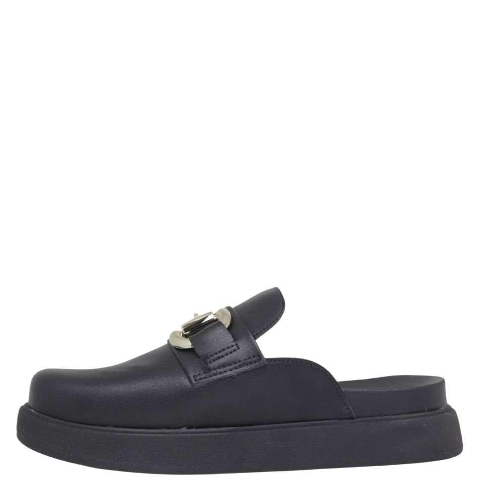 Tamanco Feminino Flatform Confortável Fivela Vizzano 1434104 Preto 3