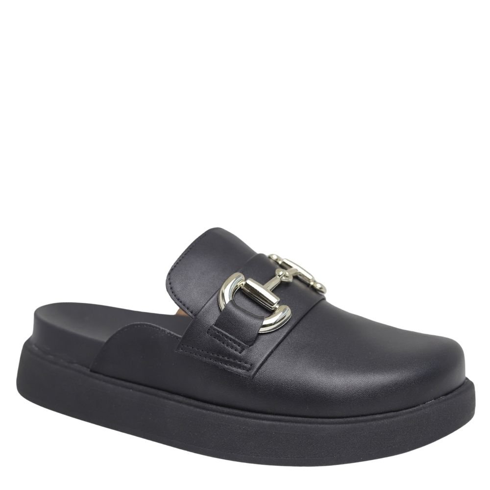 Tamanco Feminino Flatform Confortável Fivela Vizzano 1434104 Preto 4