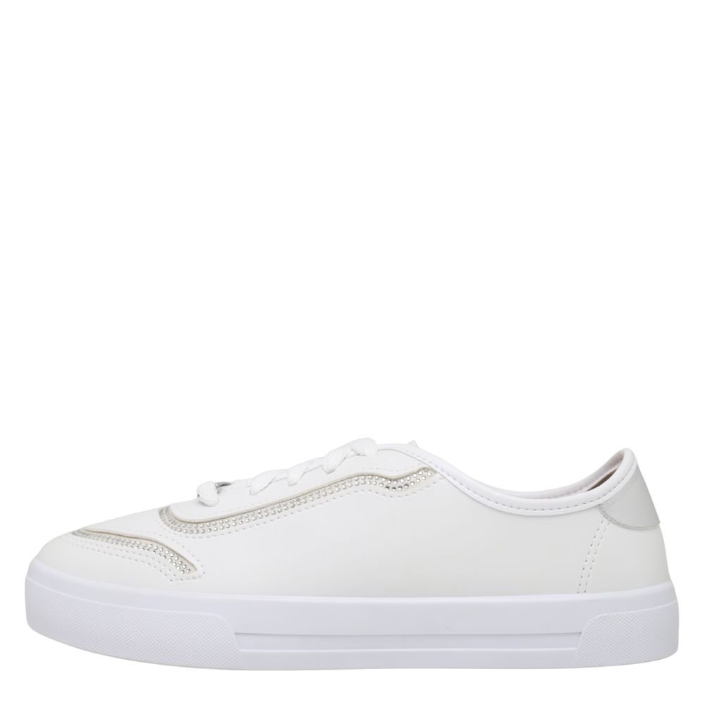 Tênis Feminino Confortável Strass Casual Moleca 5667.344 Branco 3