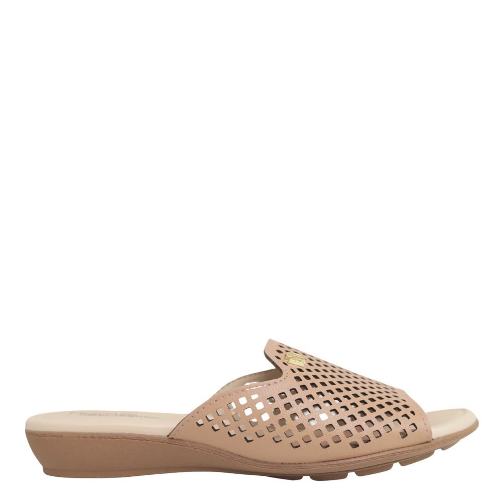 Tamanco Anabela Slide Feminino Modare Conforto 7127.258 Bege 2