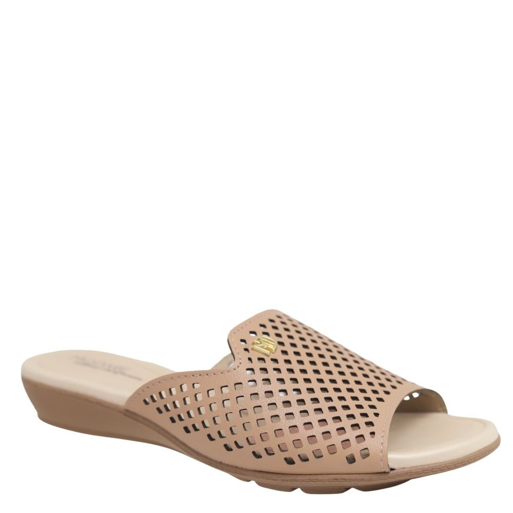 Tamanco Anabela Slide Feminino Modare Conforto 7127.258 Bege 4