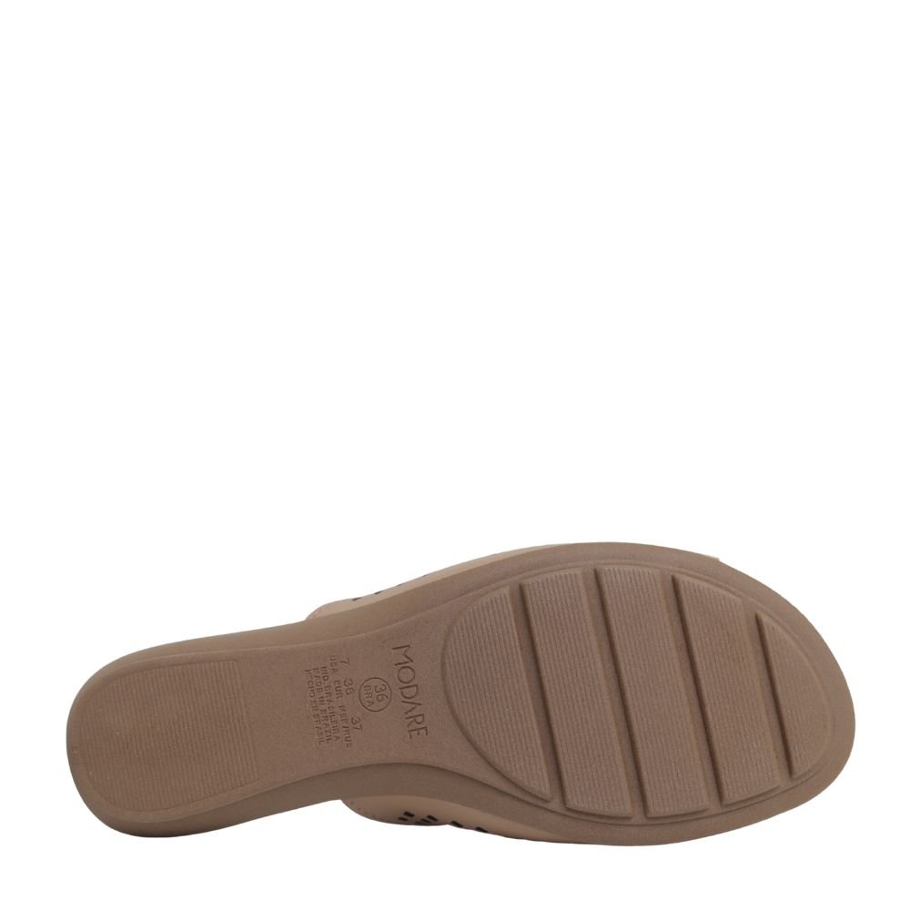 Tamanco Anabela Slide Feminino Modare Conforto 7127.258 Bege 5