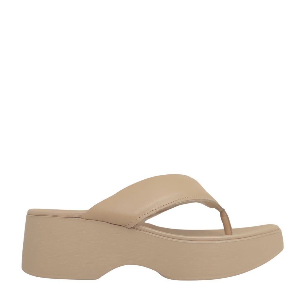 Tamanco Feminino Salto Baixo Anabela Flatform Moleca 5503105 Marrom 2