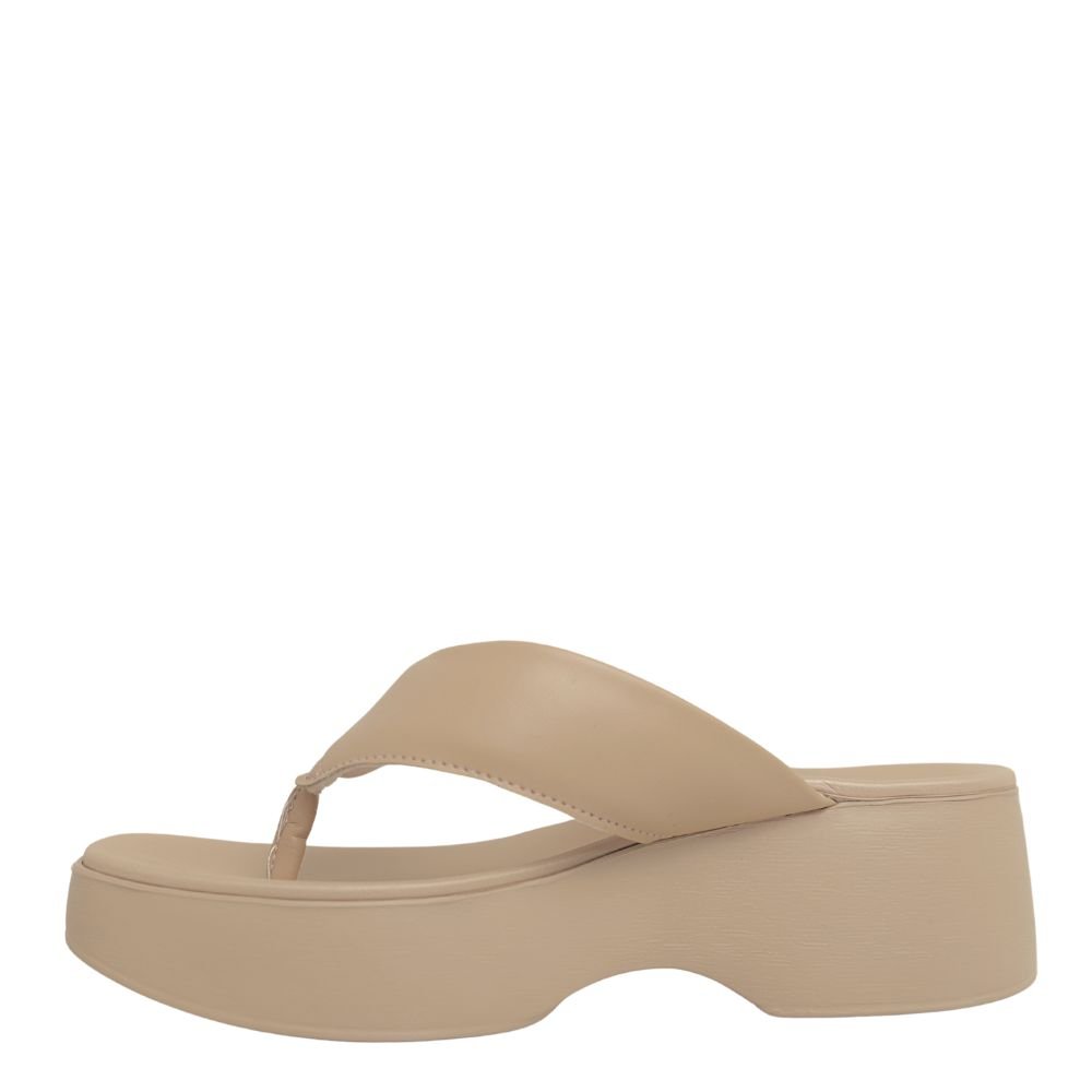 Tamanco Feminino Salto Baixo Anabela Flatform Moleca 5503105 Marrom 3