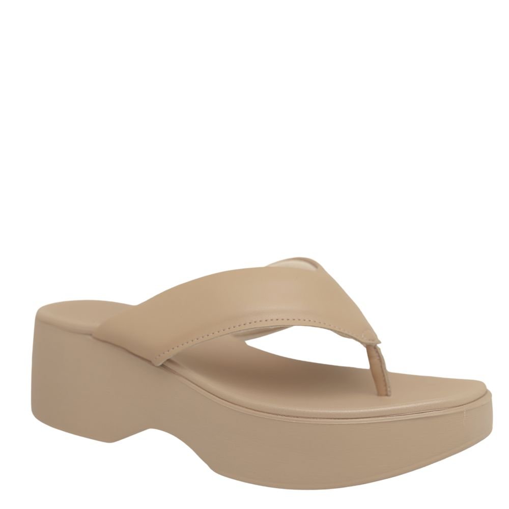 Tamanco Feminino Salto Baixo Anabela Flatform Moleca 5503105 Marrom 4