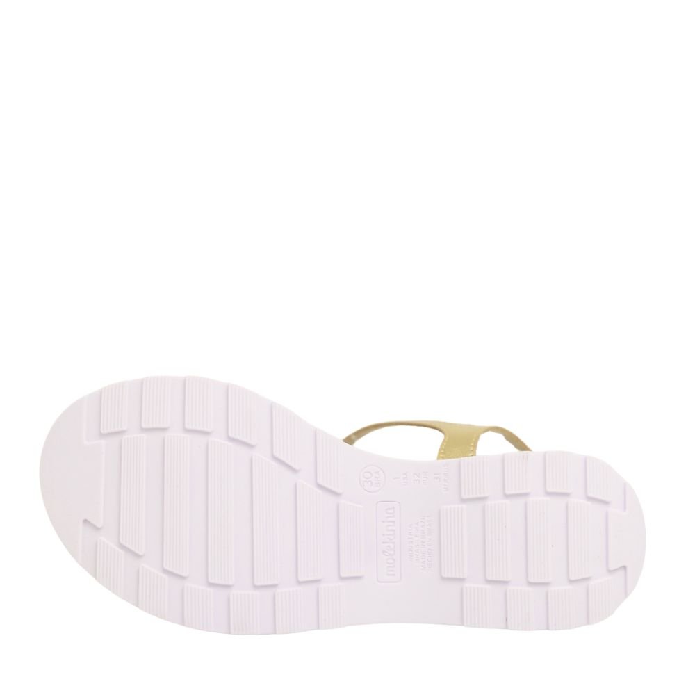 Sandália Infantil Menina Molekinha Flat Confortável 2361.200 Dourado 5